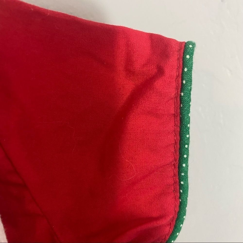 Vintage baby boy smocked Santa romper - Picture 4 of 7